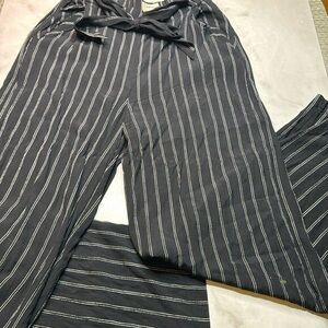 Striped Black and White Pants